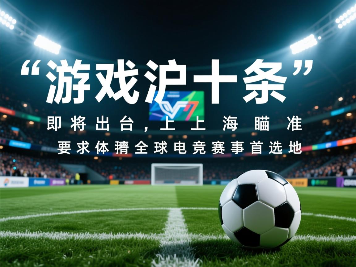 “游戏沪十条”即将出台，上海瞄准全球电竞赛事首选地  第1张